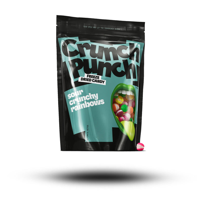 Crunch Punch Freeze Dried Candy Sour Crunchy Rainbows 50g