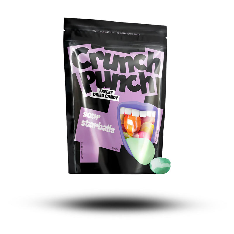 Crunch Punch Freeze Dried Candy Sour Starballs 50g