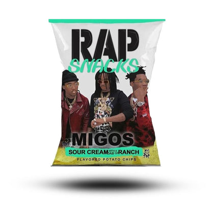 Rap Snacks Sour Cream with a dab of Ranch Migos 71g