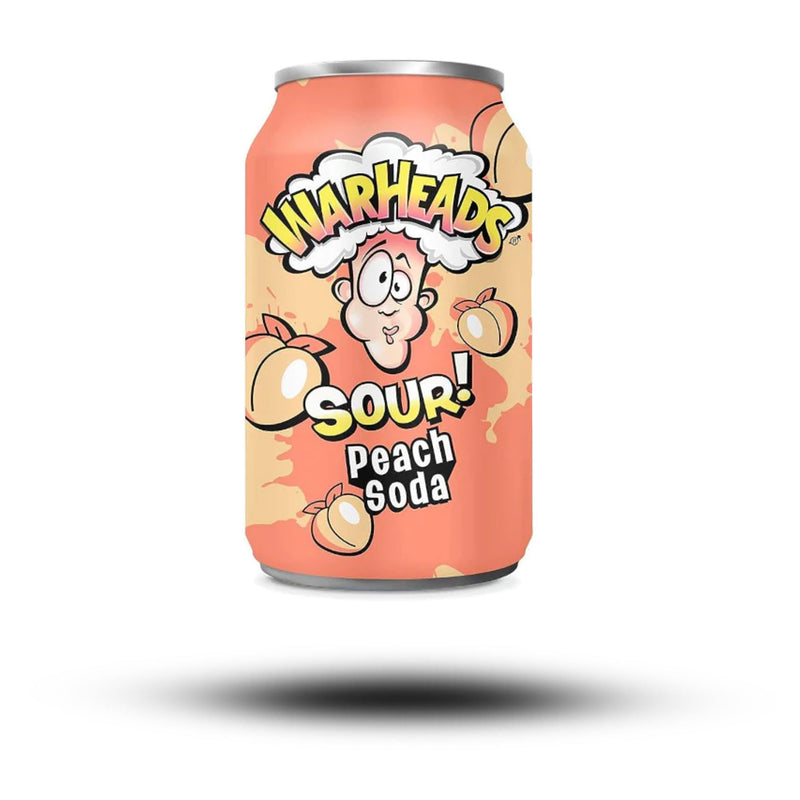 Warheads Sour Peach Soda 355ml